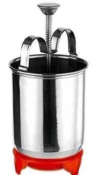 NANDANVAN Stainless Steel Meduvada Maker and Manual Hand Coconut Gratter kitchen Accessories Combo Offer Pack of 2