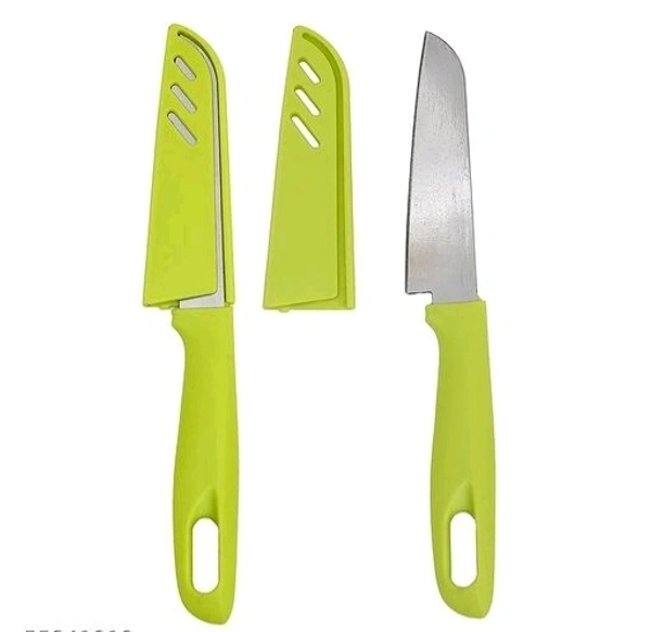 Vemina Traders BPA free Colourful Chopping Board Knife Spatula Combo set - Chopping Board with peeler & Knife