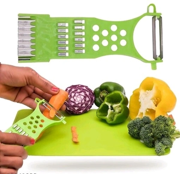 Vemina Traders BPA free Colourful Chopping Board Knife Spatula Combo set - Chopping Board with Apple Cutter and Grater
