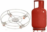 Stainless Steel Combo Gas Trolley with high Quality Scrath Proof wheel Easy movable