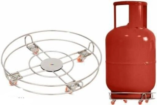 Stainless Steel Combo Gas Trolley with high Quality Scrath Proof wheel Easy movable
