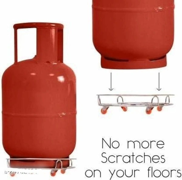 Stainless Steel Combo Gas Trolley with high Quality Scrath Proof wheel Easy movable