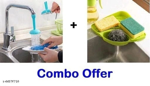 COMBO PACK KITCHEN SINK TAP AND KITCHEN Sink Corner Soap holder