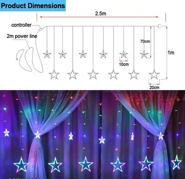 CASVO Remote Control Led String Lights with seven Different mode 8.2 FtFor Christmas//Diwali/Home Decor/Patio