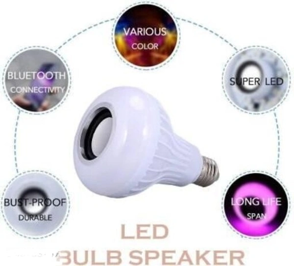 Remote Control LED Light Bulb Colour Changing Bluetooth Bulb Speaker/Bluetooth Home theatre Music For Parties/Home