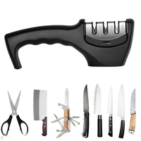 MOBFEST 3 in1 Kitchen Knife Accessories 3 Stag Knife Sharpner Tool Help Repair, Restore , Polish Detachable Blades