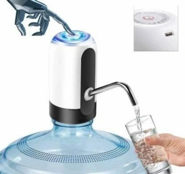 NECBAND Water Bottle Canne Pump Water Dispenser USB Charging Automatic Electric Pump Dispenser with Rechargeable Battery for 20 litre Bottled Universal Fit For 5-6 Bottles