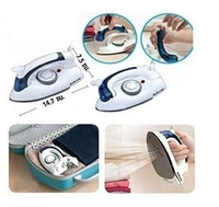 RUSHAAN TRADERS New White Folding Portable Iron Compact Touchup and Perfect Portable Foldable Travel Iron 750W Consumption COLLAR For Indian Plug