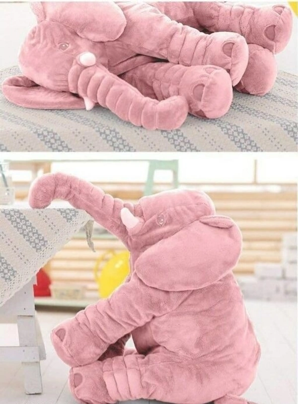 15 Inches Giant Pink Elephant Plush Toy for Baby – Soft Cuddle Pillow / Stuffed Animal