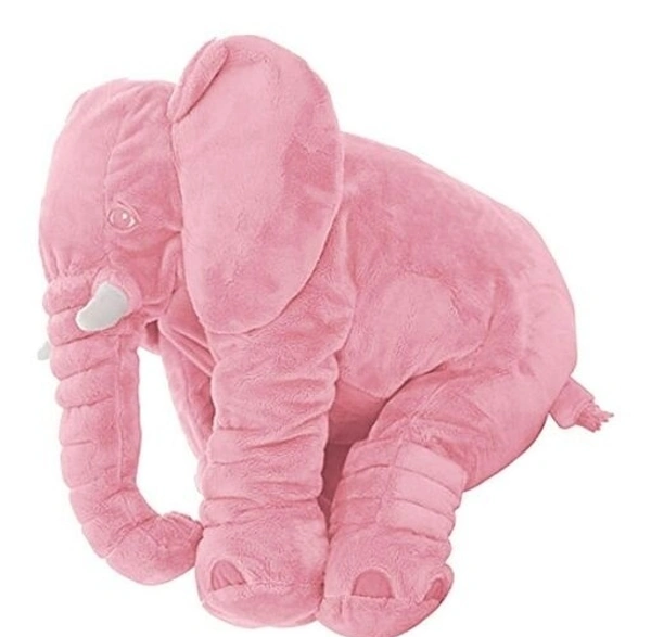 15 Inches Giant Pink Elephant Plush Toy for Baby – Soft Cuddle Pillow / Stuffed Animal