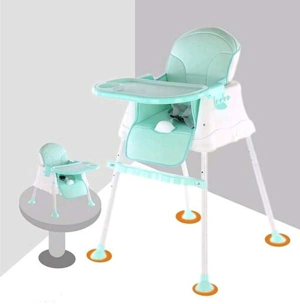 Allure Adjustable Green Colour High Chair Boostable Multifuctional Chair with Feeding tray High Quality Fiber for Baby/ Toddler