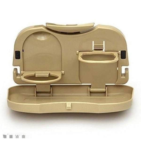 2 Layer Portable Automative Car Back Seat Hanging Dinning Tray Stand For Storage Organizer