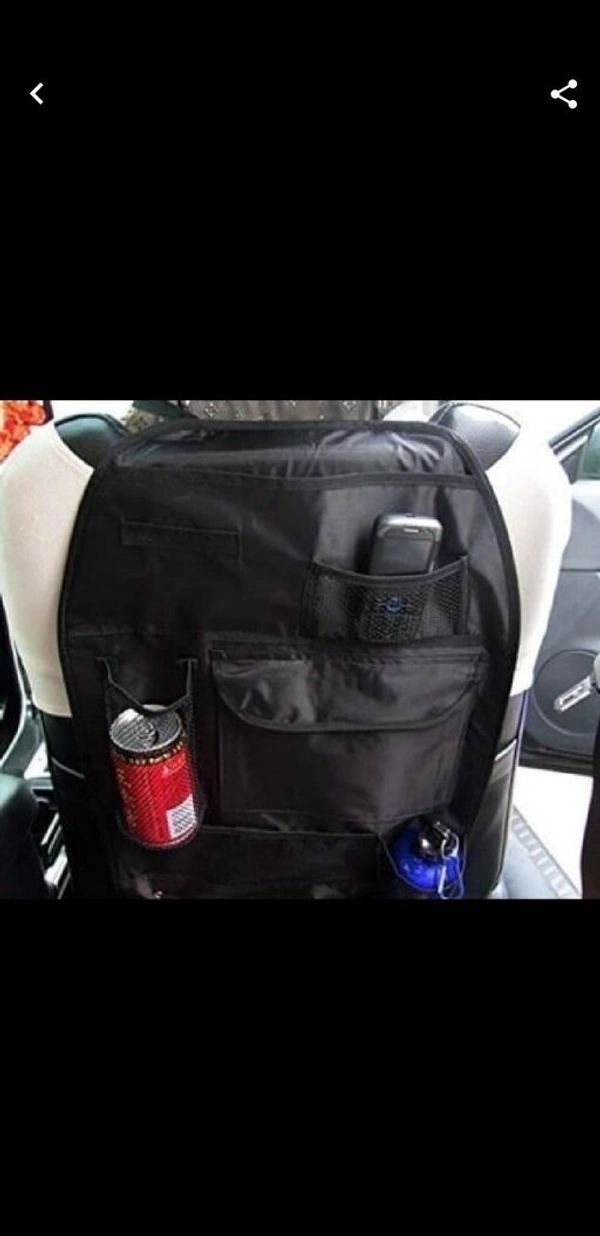 VK MART Car Seat Organizer/Back Pocket Seat Black 1pcs