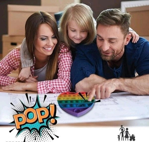 VISHUMOBOO Popit Fidget Toys, Push Pop Bubble Fidget Sensory Toys Non Toxic Flexiable Weigjtless Circle toy Suitable For All Ages(Above 3Yrs)Combo pack of 3 Circle - Circle