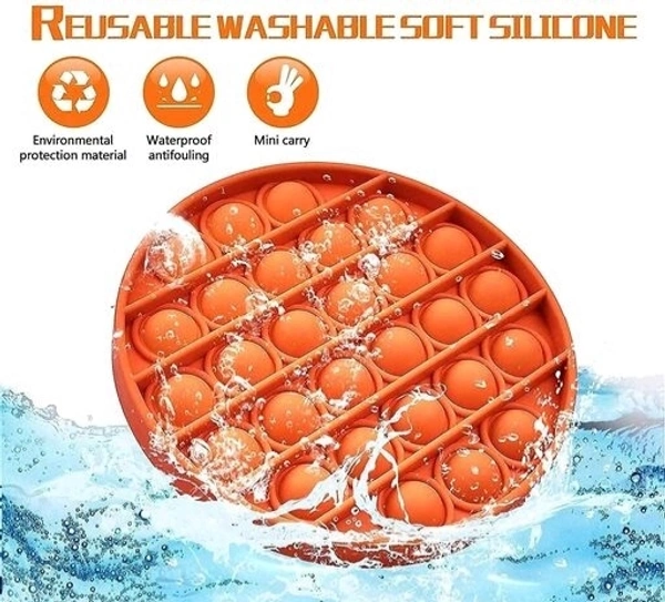 VISHUMOBOO Popit Fidget Toys, Push Pop Bubble Fidget Sensory Toys Non Toxic Flexiable Weigjtless Circle toy Suitable For All Ages(Above 3Yrs)Combo pack of 3 Circle - Circle