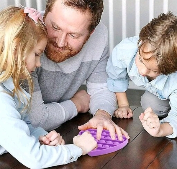 VISHUMOBOO Popit Fidget Toys, Push Pop Bubble Fidget Sensory Toys Non Toxic Flexiable Weigjtless Circle toy Suitable For All Ages(Above 3Yrs)Combo pack of 3 Circle - Circle