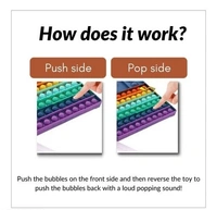 Big PopFidget Popit Rainbow Colour Jumbo Popit with 2 Dice For 2 Players above age 3+ Board Game