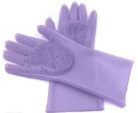 Magic Washing Dish /Cleaning Washing Gloves,Silicon Cleaning Gloves,Silicon Hand Gloves for kitchen/Bathroom/Car Cleaning - pink