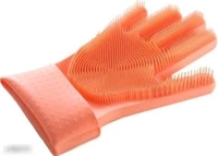 Magic Washing Dish /Cleaning Washing Gloves,Silicon Cleaning Gloves,Silicon Hand Gloves for kitchen/Bathroom/Car Cleaning - pink