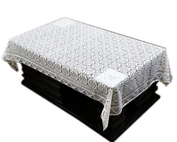 Reversable Cotton 5 Seater Sofa Cover With 6 Pieces Arms cover And 1 Center Table Cover Use Both Side, Living Room, Drawing Room, Bedroom, Guest Room (Set Of17, White) - White