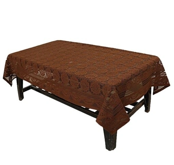 Reversable Cotton 5 Seater Sofa Cover With 6 Pieces Arms cover And 1 Center Table Cover Use Both Side, Living Room, Drawing Room, Bedroom, Guest Room (Set Of17, White) - Brown