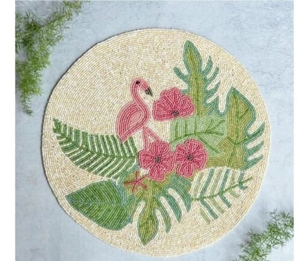 Craftmanship Beautiful Beaded Multicolour Circle Table Runner For Center Table Inch long Occasiona 12×36 inch l Decoration placemats