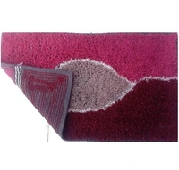 Cotton Antislip Floor Rug for bedroom /Kitchen /Bed side Runner Pack of 2 pcs - Red