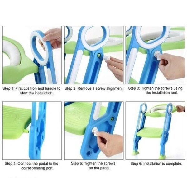 Mummamia Foldable Kids Step Stool/ Support Potty Training Seat Infants To Toddler