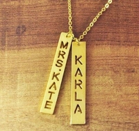 Élite Man Brass & Copper Gold Plated Personalized Customized Pendant Chain Necklace For Women and Girls - Feather