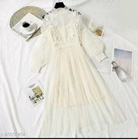 Classic Net Designer Women Kurti - Grey, Net, S, pack of1