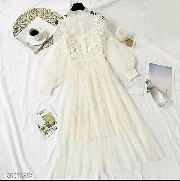 Classic Net Designer Women Kurti - Grey, Net, S, pack of1