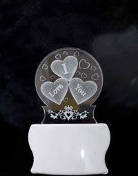 I Love You 3D Illusion LED 7 Colour light Acryclic Light lamp For Valentine Day