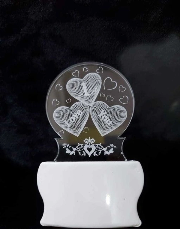 I Love You 3D Illusion LED 7 Colour light Acryclic Light lamp For Valentine Day
