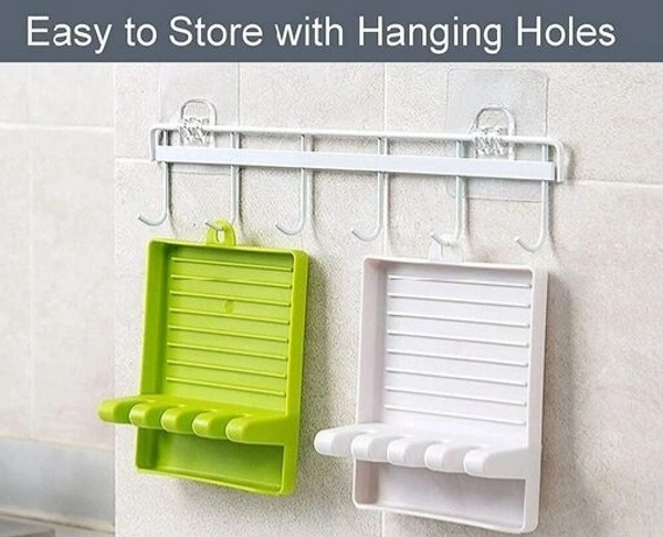 Modern Plastic Spatula / Cutlery holder with 4 slots Spoon Rests Mat Stand Heat Resistant Cooking Spatula Holder Tray