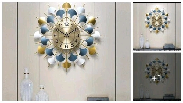 Hanging Metal Decorative Wall clock/Antique Shaped Wall Clock for Home Decor LIVING Room /Bedroom/ Hôtel (Multicolor) - 24 inch