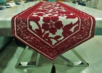 Groki Green Cotton Designer Table runner For Home /Hotel/Party/ Wedding All purpose - Marroon