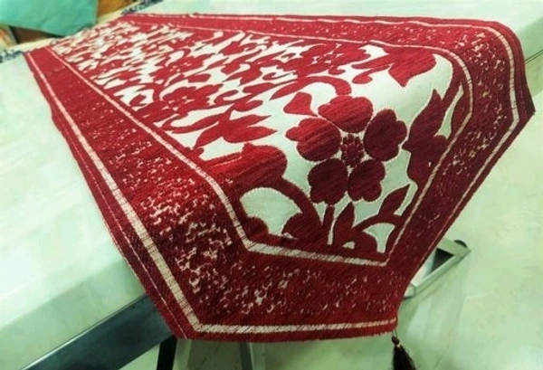 Groki Green Cotton Designer Table runner For Home /Hotel/Party/ Wedding All purpose - Marroon