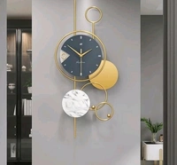 European style Metal 3D Wall Clock Dial with Arabic number idéal for All Purpose Home/Office