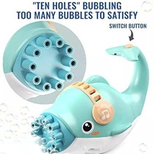 Battery Operated Dolphin Bubble Machine Gun - Blue