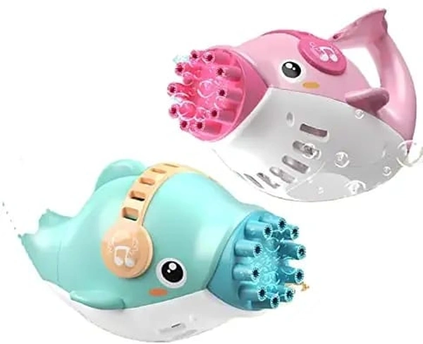 Battery Operated Dolphin Bubble Machine Gun - Blue