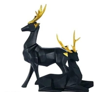Handpainted Deer Pair statue for Vaastu Figurine Home Decor Office /Living Room Decorative showpiece - Deer