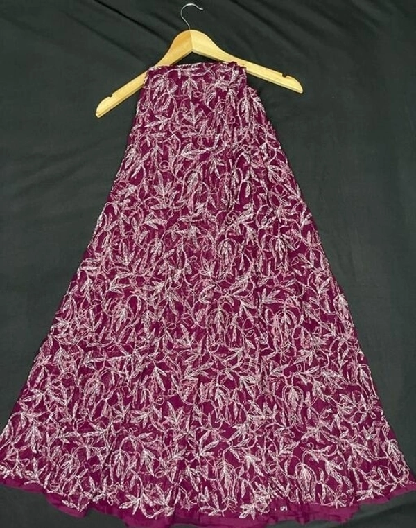 Afia Lucknowi Handmade Tepchi work Georgette lucknowi Saree - Maroon