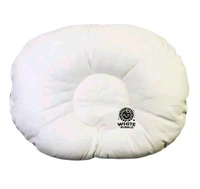 Ultra Soft Cotton Clock Print New Born Baby Head and Neck Support Pillow For Reshape Baby Head Pack Of 2 Yellow and Pink - Red And Pink, Pack of 2