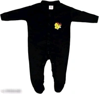 New Born Baby Multi-Color Long Sleeve Body Suit,Romper, - 0-3 Months, Black, Cotton Blend, Multipack:3