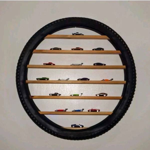 SHOP ART Coolwheel 26 LightUp Car Display For HOT WHEELS & MATCHBOX  Collection | Wall Hanging  Decor - 6 Slats, Black