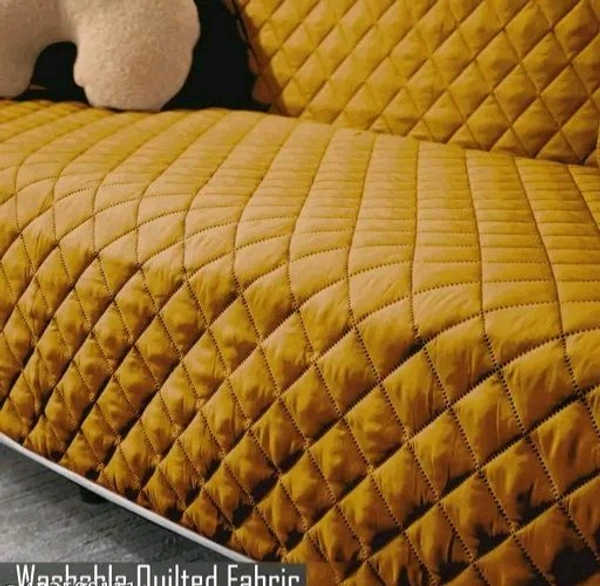 Reversible Single Seater Sofa Cover Set In Dual Colour - Persian Blue