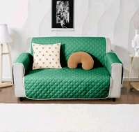 Reversible Single Seater Sofa Cover Set In Dual Colour - Persian Blue