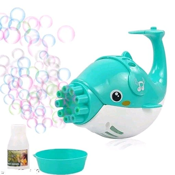 Battery Operated Dolphin Bubble Machine Gun - Blue