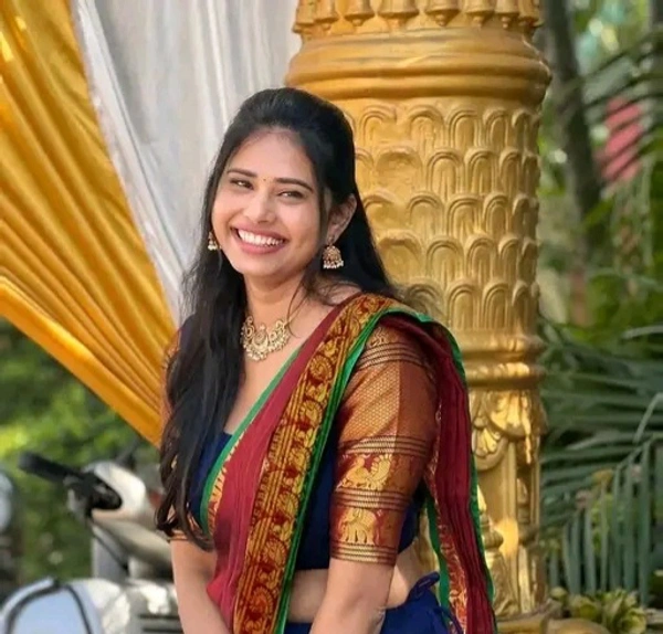 Kanjivaram Pure Silk Zari Weaving half saree for Wedding and festival With Blouse - Japanese Laurel