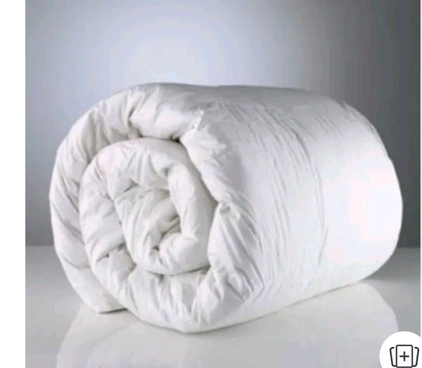 Lacoza Premium Comforter With Microfiber Single Size White AC Solid Blanket For Mild Winter